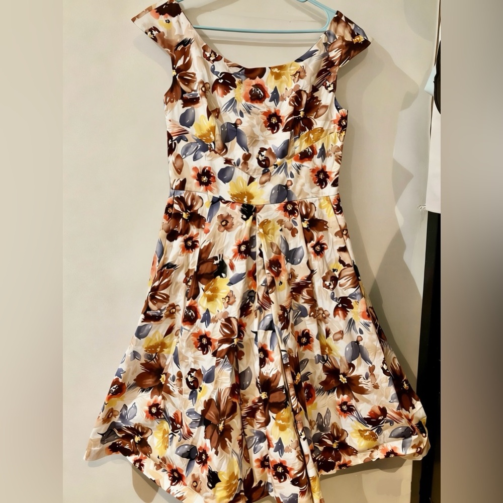 D.L. Cerney New York Floral Dress Size L | Cotton | Vintage Reproduction